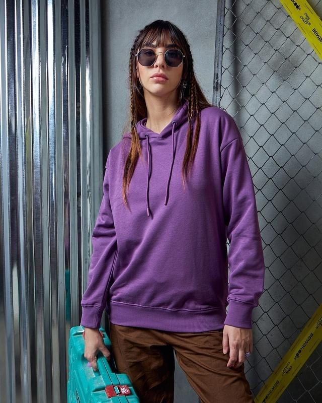 women's purple oversized plus size hoodies