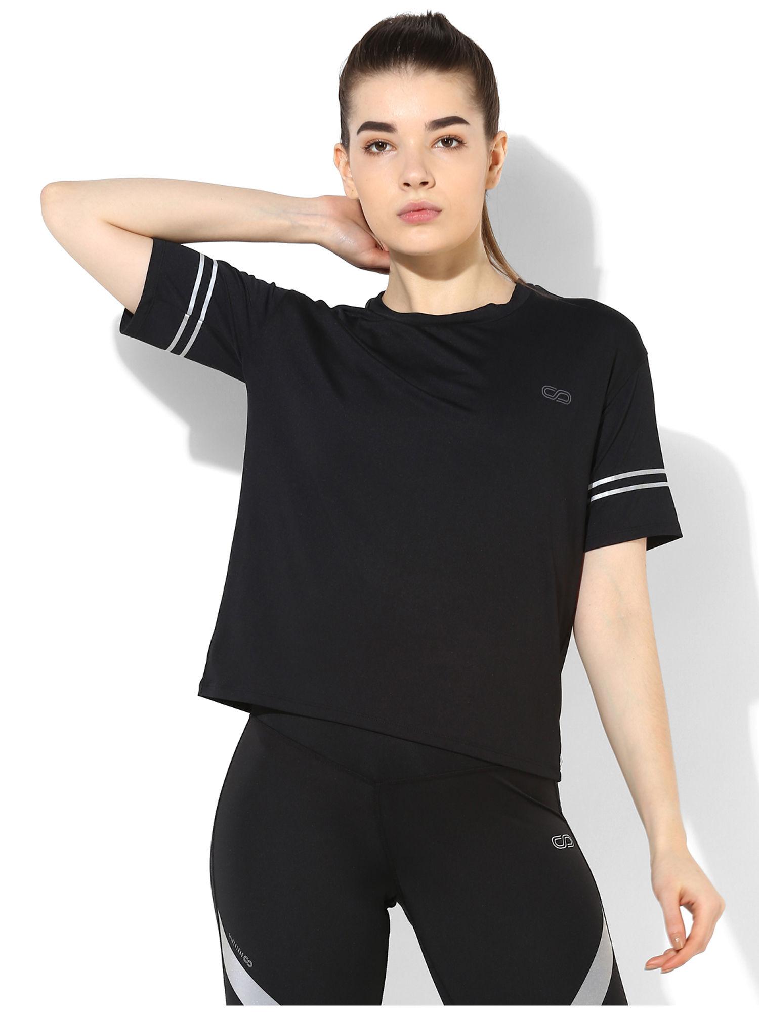 women's reflector tee - black