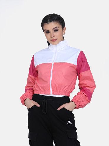 women's retro jacket - pink