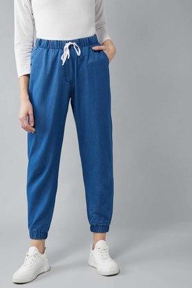 women's rule of joy denim joggers - blue