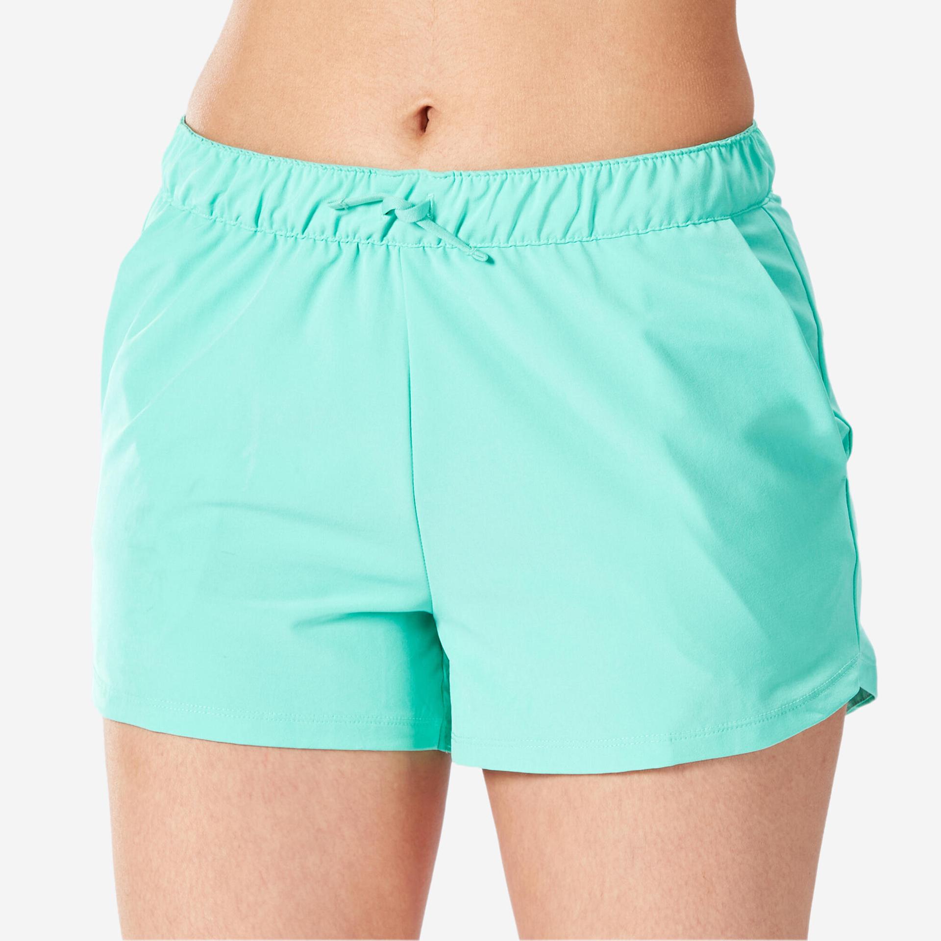 women's running & trail running breathable shorts kiprun run 500 dry-green