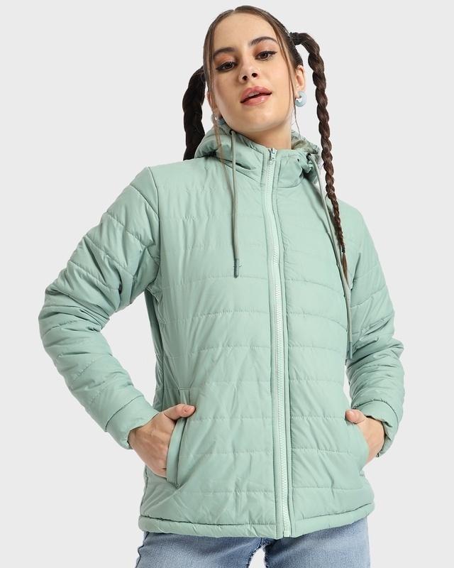 women's sage relaxed fit puffer jacket