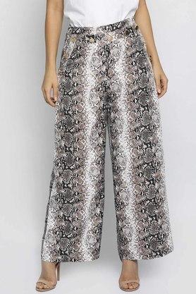 women's snake print trousers - multi