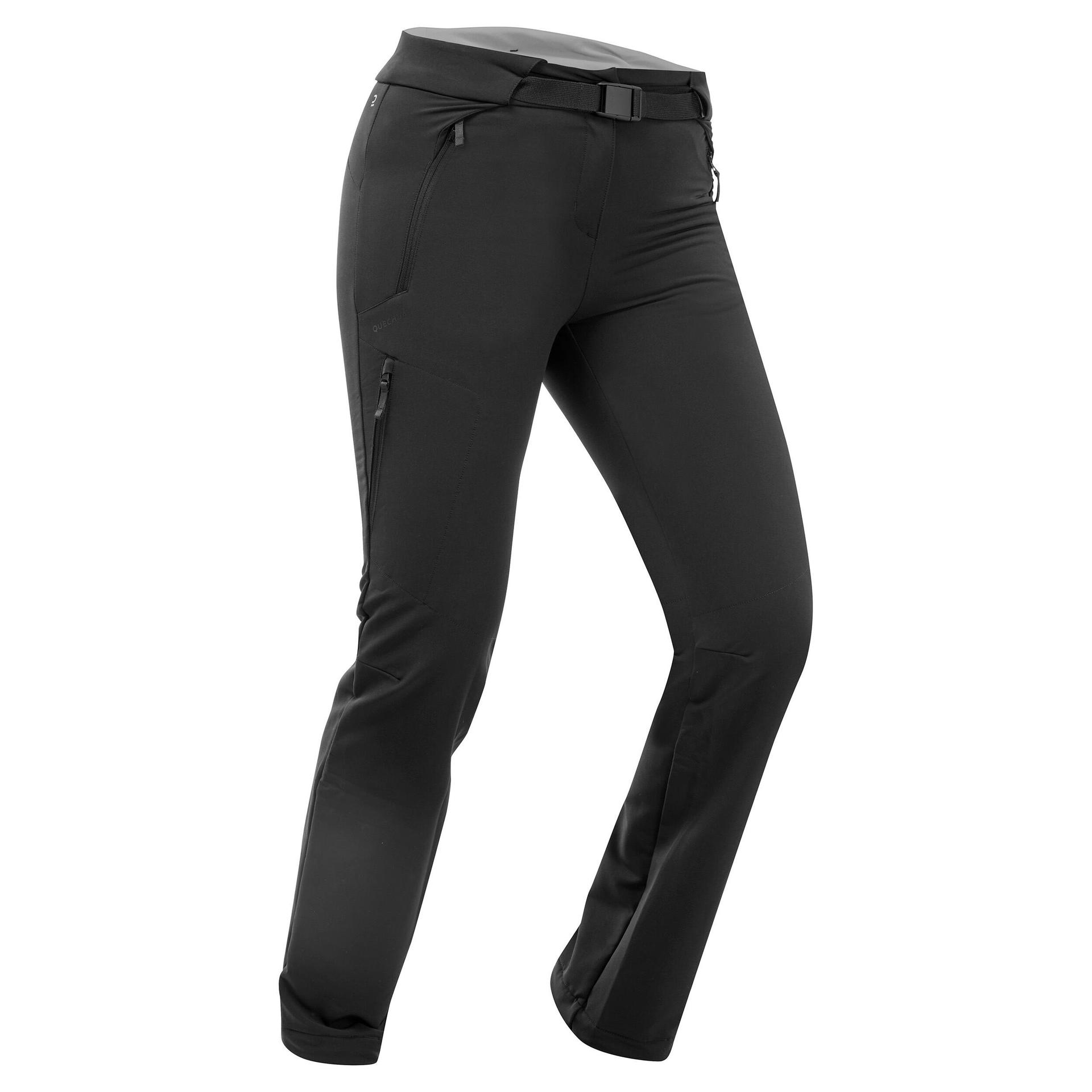 women's snow hiking water repellent stretch trousers sh500 x-warm