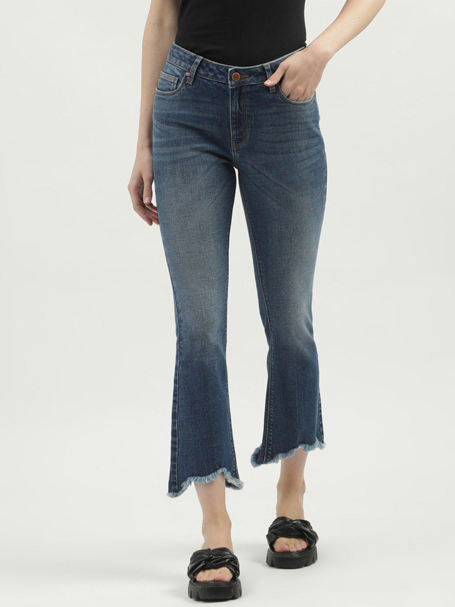 women's solid bootcut jeans