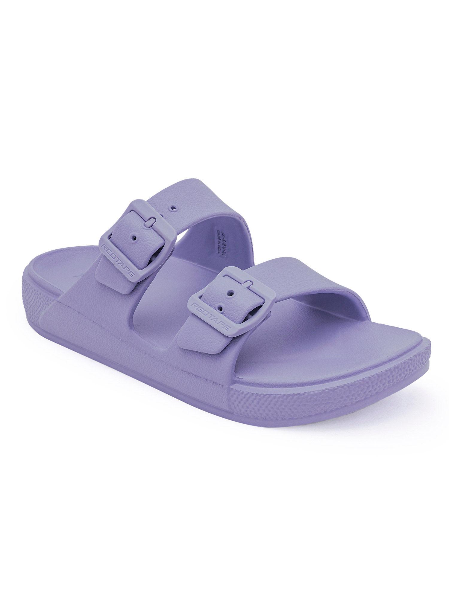 women's solid lavender sandals