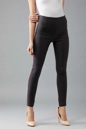 women's spade twill high waist treggings - dark grey