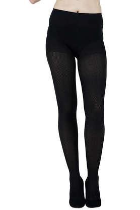 women's spandex pantyhose stockings - black