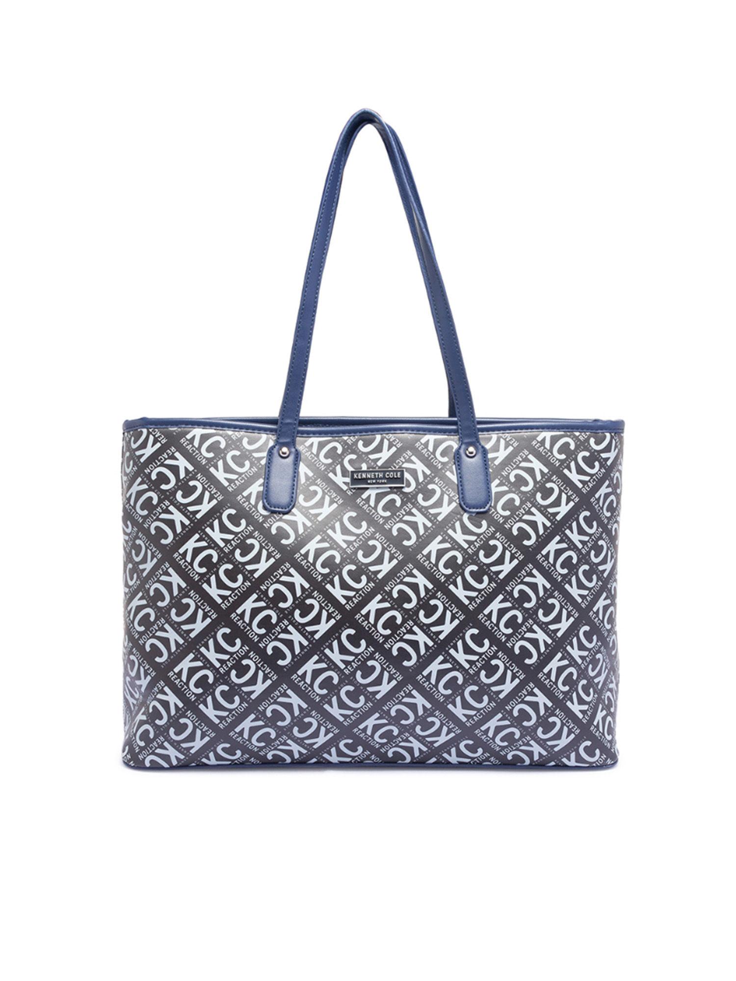 women's stylish navy casual tote bag