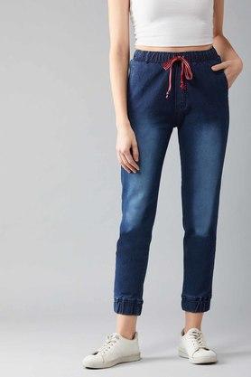 women's the gossip girl denim joggers - navy