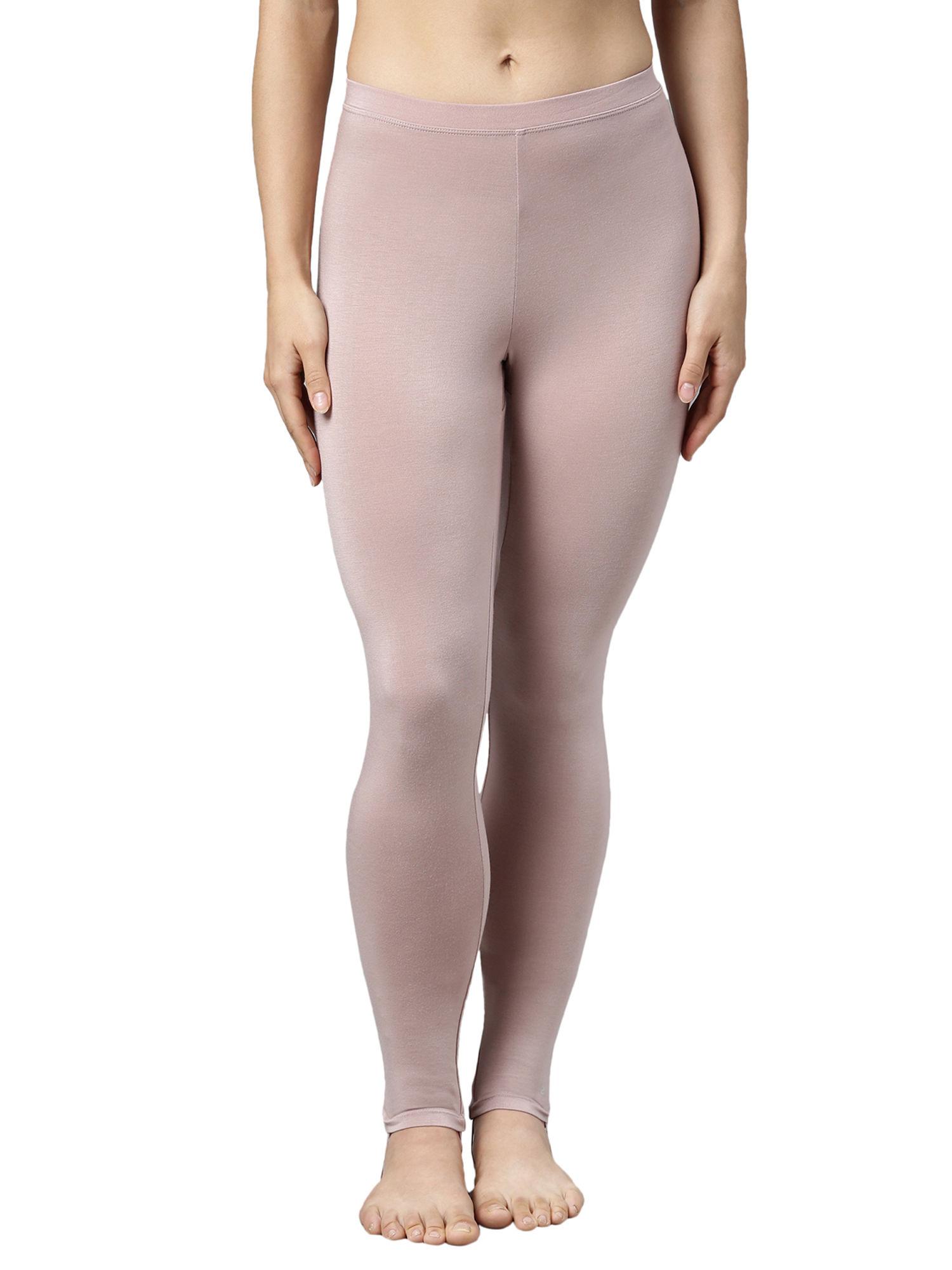 women's thermal legging with sweat wicking and antimicrobial finish - pink