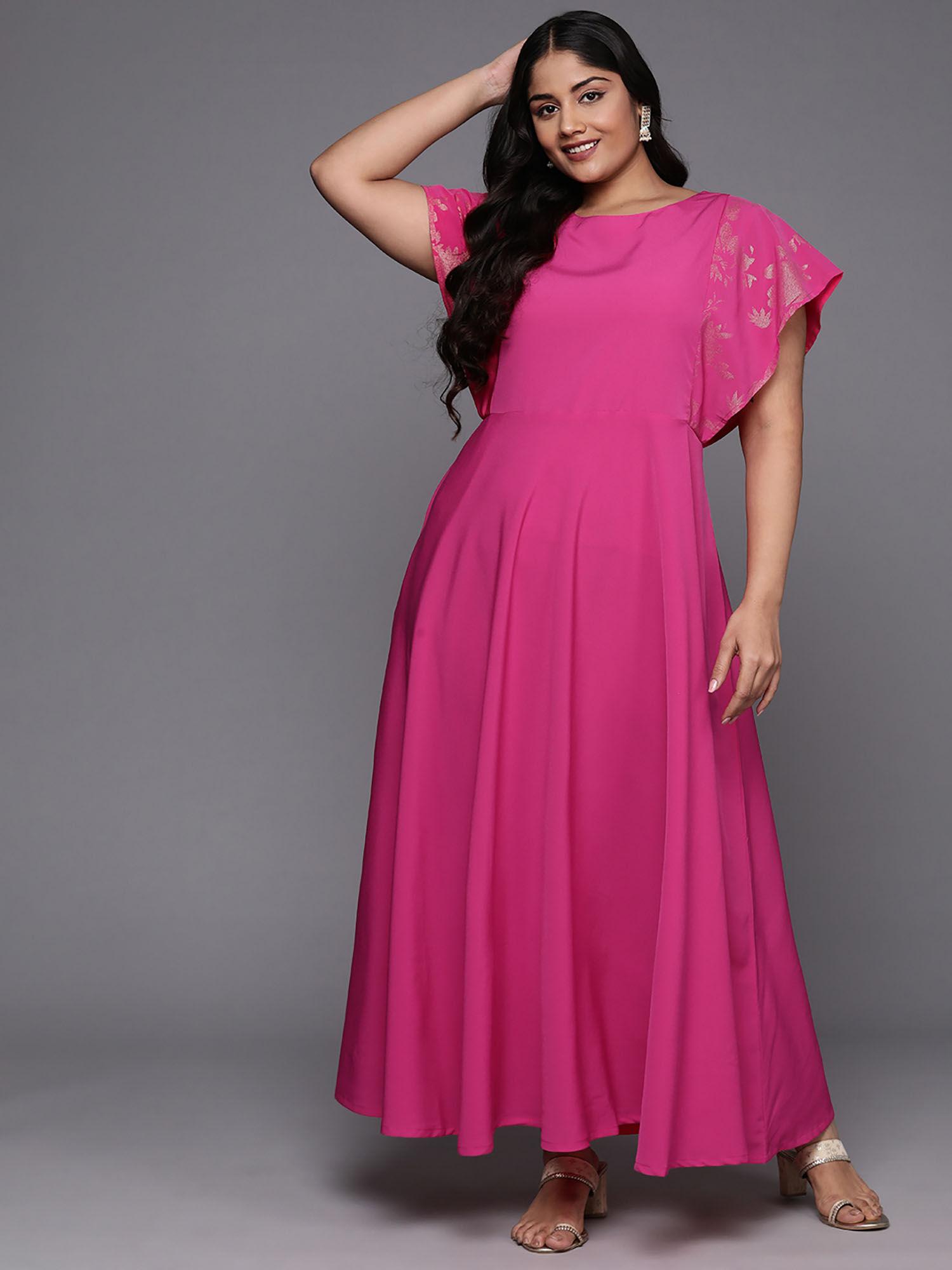 women's traditional wear ethnic dress pink