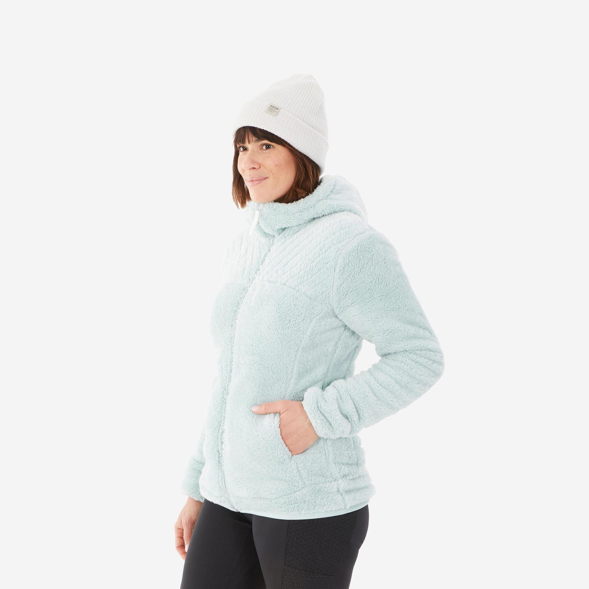 women's warm hiking fleece - sh500