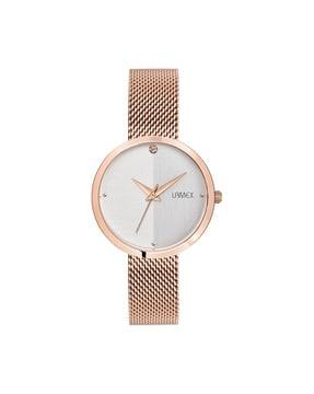 women 10502-rg-ss water-resistant analogue watch