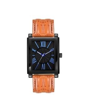 women 12013-castordlx-blk-blu water-resistant analogue watch