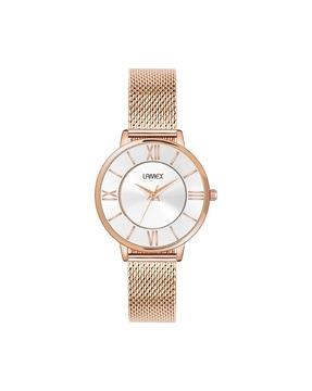 women 14002-casperdlx-rg-white water-resistant analogue watch