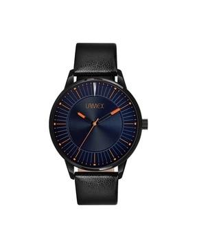 women 5551-zoomdlx-blk-blu water-resistant analogue watch