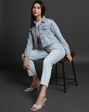 women 80's high-rise loose fit mom jeans