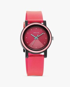 women 87038pp07w analogue watch with leather strap