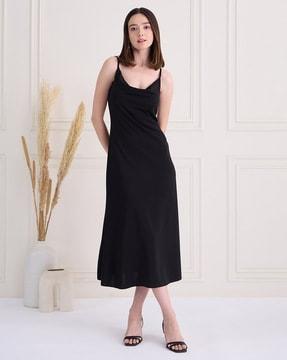 women a-line dress with adjustable straps