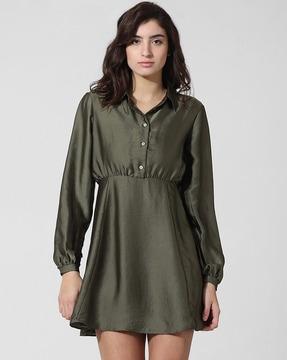 women a-line dress with full sleeves