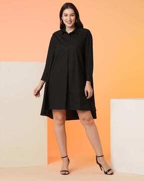 women a-line dress with full sleeves