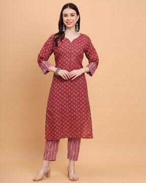 women a-line kurta set