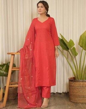 women a-line kurta set