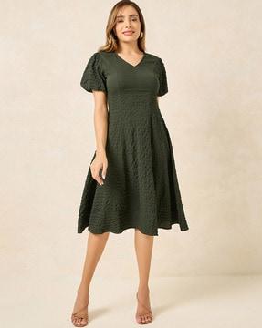 women a-line midi dress