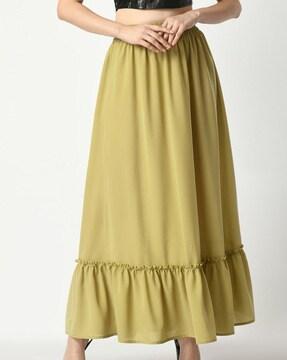 women a-line skirt with elasticated waist