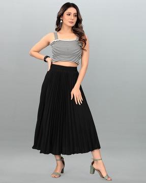 women a-line skirt with elasticated waist