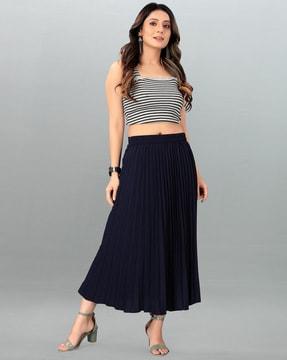 women a-line skirt with elasticated waist