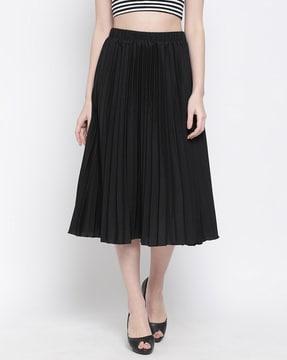 women a-line skirt with elasticated waistband