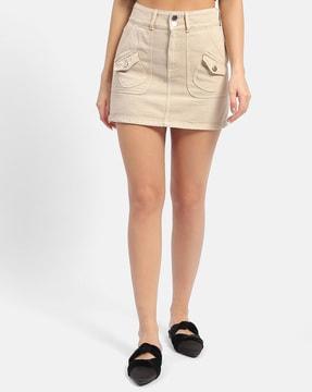 women a-line skirt with insert pockets