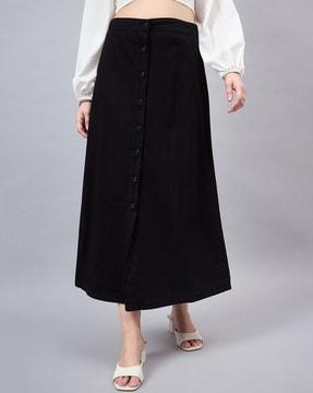 women a-line skirt with insert pockets