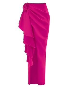 women a-line wrap skirt