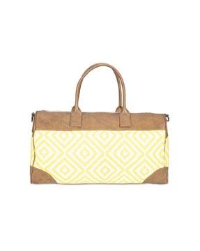 women abstract pattern duffle bag