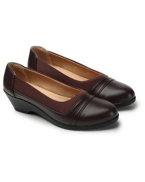 women almond-toe slip-on bellies