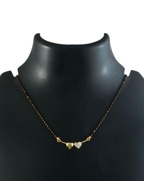 women american diamond-studded mangalsutra