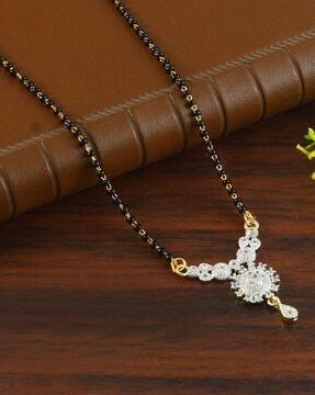 women american diamond-studded mangalsutra