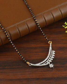 women american diamond-studded mangalsutra