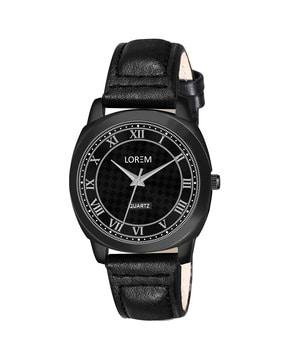 women analogue watch with leather strap-lr335