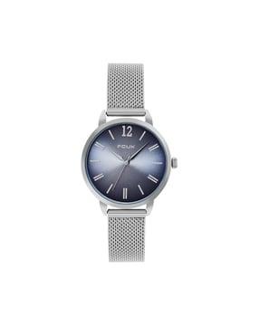 women analogue watch with metal strap-fk00026b