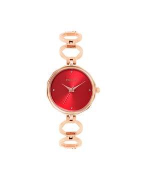 women analogue watch with metal strap-fk00027b