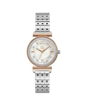 women analogue watch with metallic strap - y88001l1mf