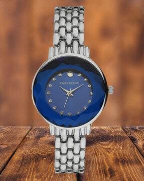 women analogue watch with stainless steel strap - hobsdw-wg1