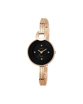 women angeldlx-7010-rg-bl water-resistant analogue watch