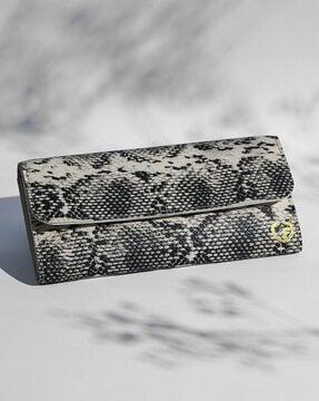 women animal print wallet