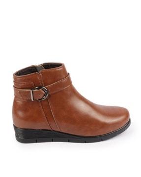 women ankle-length boots