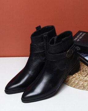 women ankle-length chelsea boots
